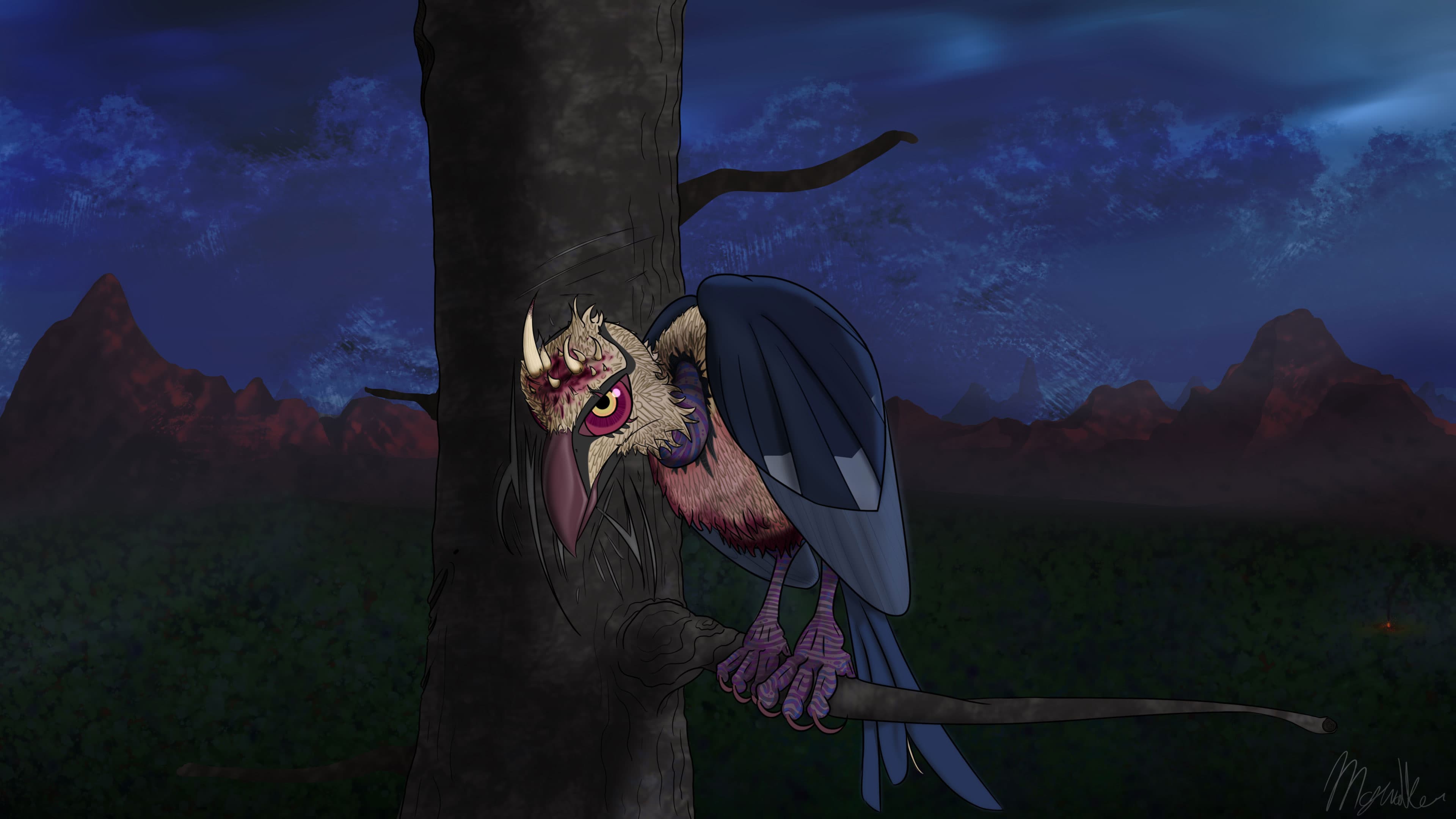 Crowned Vulture (m)